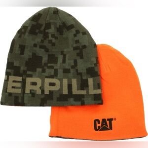 Men's Beanie Hat Collection - Digital Camo & Orange
